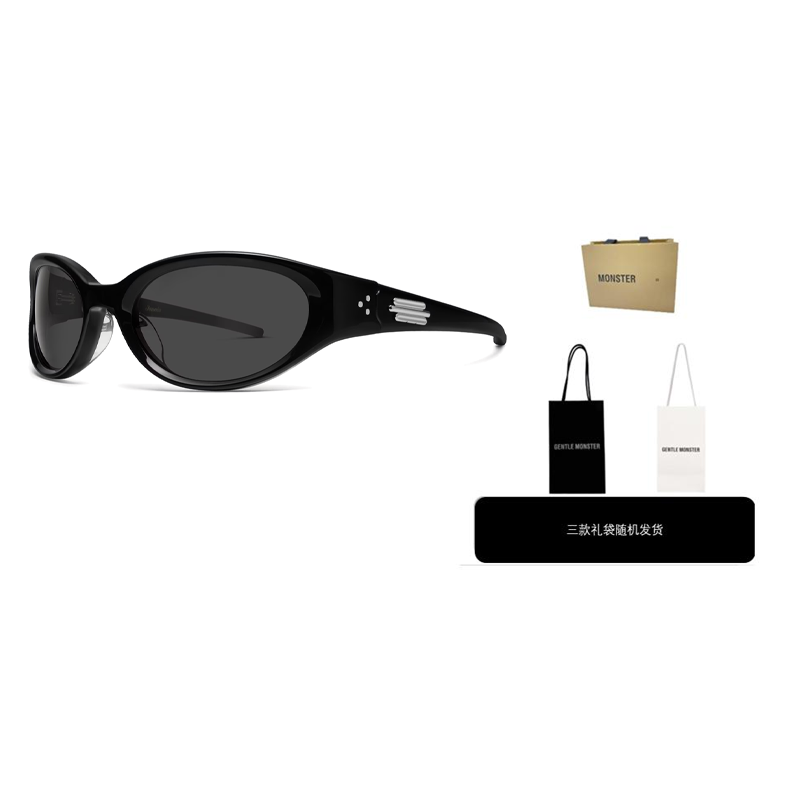 GENTLE MONSTER Jennie Geometric Black Sunglasses Unisex Irregular Frame Jennie - DonutBun01 圖 5