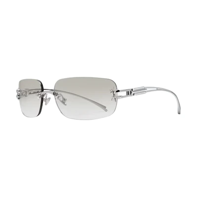 GENTLE MONSTER Jennie Irregular Sunglasses Silver Unisex Couples Edition. Jennie - Glitter02