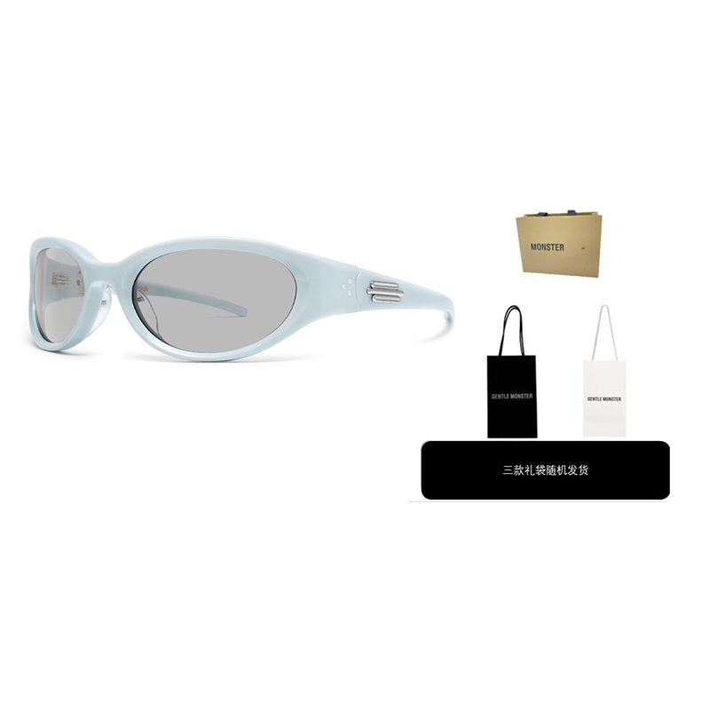 GENTLE MONSTER Jennie Oval Blue Sunglasses Unisex Couple Style. Jennie - DonutBunBL5 圖 5