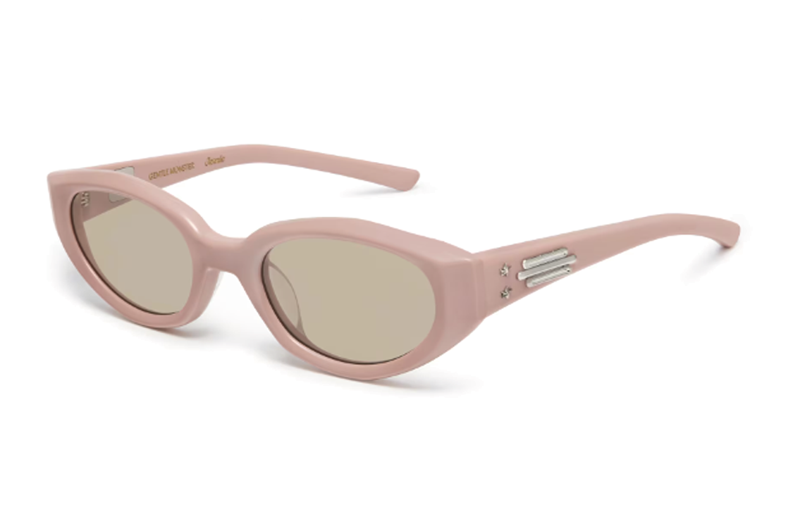 GENTLE MONSTER x Jennie Pink Cat-Eye Striped Sunglasses Unisex Couple Style Jennie-FishTailP7
