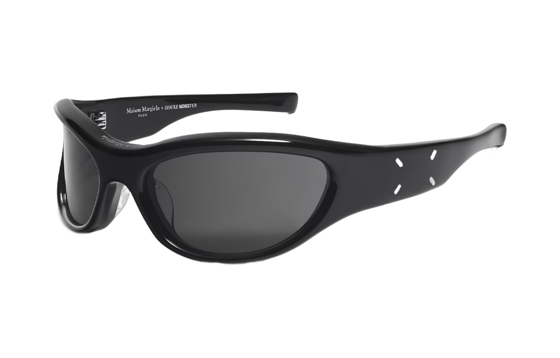 GENTLE MONSTER x Maison Margiela Black Irregular Sunglasses Unisex UV Protection. MM003 01
