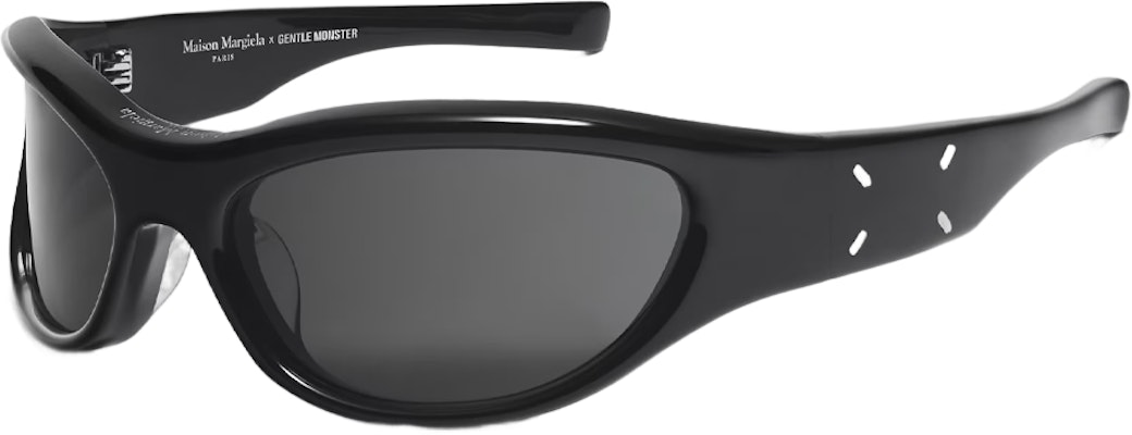 GENTLE MONSTER x Maison Margiela 黑色不规则墨镜 男女通用 防紫外线保护 MM003 01 Buy GENTLE MONSTER x Maison Margiela 黑色不规则墨镜 男女通用 防紫外线保护 MM003 01