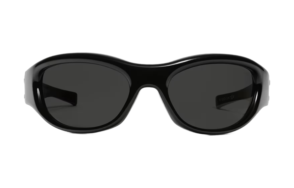 Lookbook GENTLE MONSTER x Maison Margiela 黑色不规则墨镜 男女通用 防紫外线保护 MM003 01