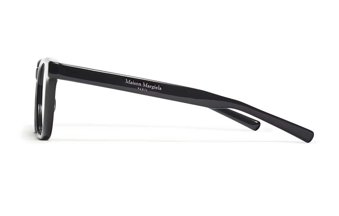 Shop GENTLE MONSTER x Maison Margiela GM X MM 非对称黑色光学眼镜 MM010S-01