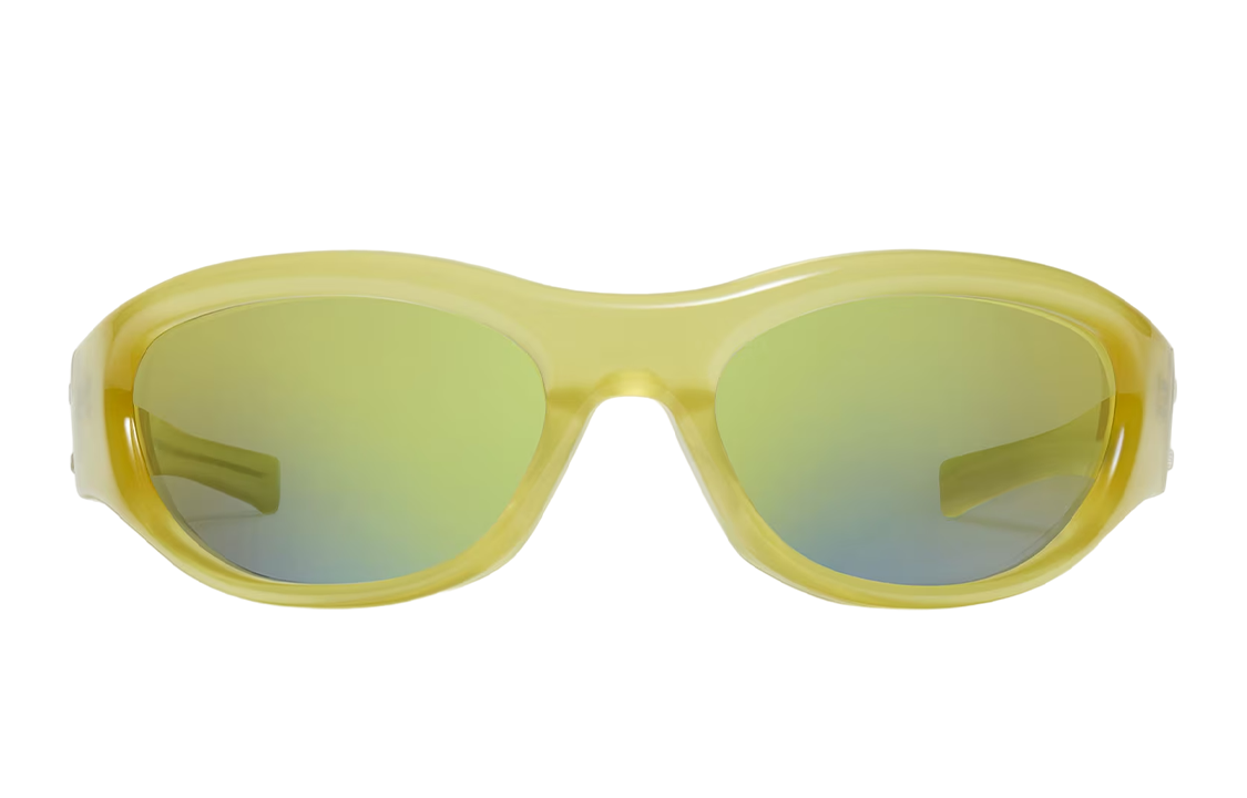 Lookbook GENTLE MONSTER x Maison Margiela 透明黃色太陽眼鏡 男女適用 防紫外線 MM003 OL3