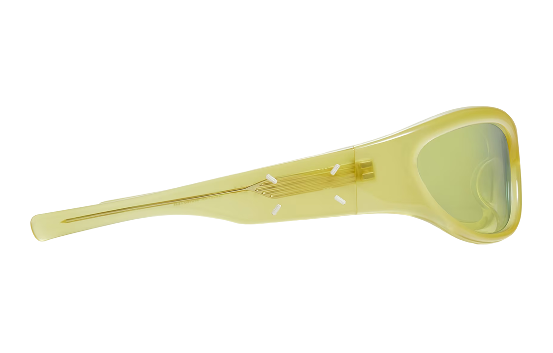 Shop GENTLE MONSTER x Maison Margiela 透明黃色太陽眼鏡 男女適用 防紫外線 MM003 OL3