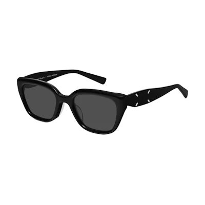 GENTLE MONSTER Maison Margiela Unisex Black Irregular Sunglasses. MM109-01