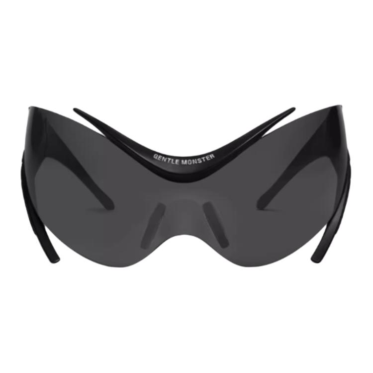 GENTLE MONSTER Mugler Black Irregular Sunglasses Unisex Couple Edition. Mugler-Spiral01M01 圖 3