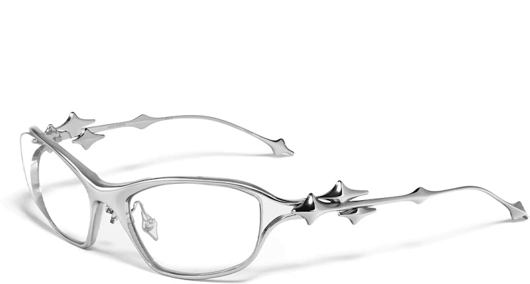 ジェントルモンスター Ytt キャットアイ チタン メガネ シルバー ユニセックス ボールド Ytt02 Order ジェントルモンスター Ytt キャットアイ チタン メガネ シルバー ユニセックス ボールド Ytt02