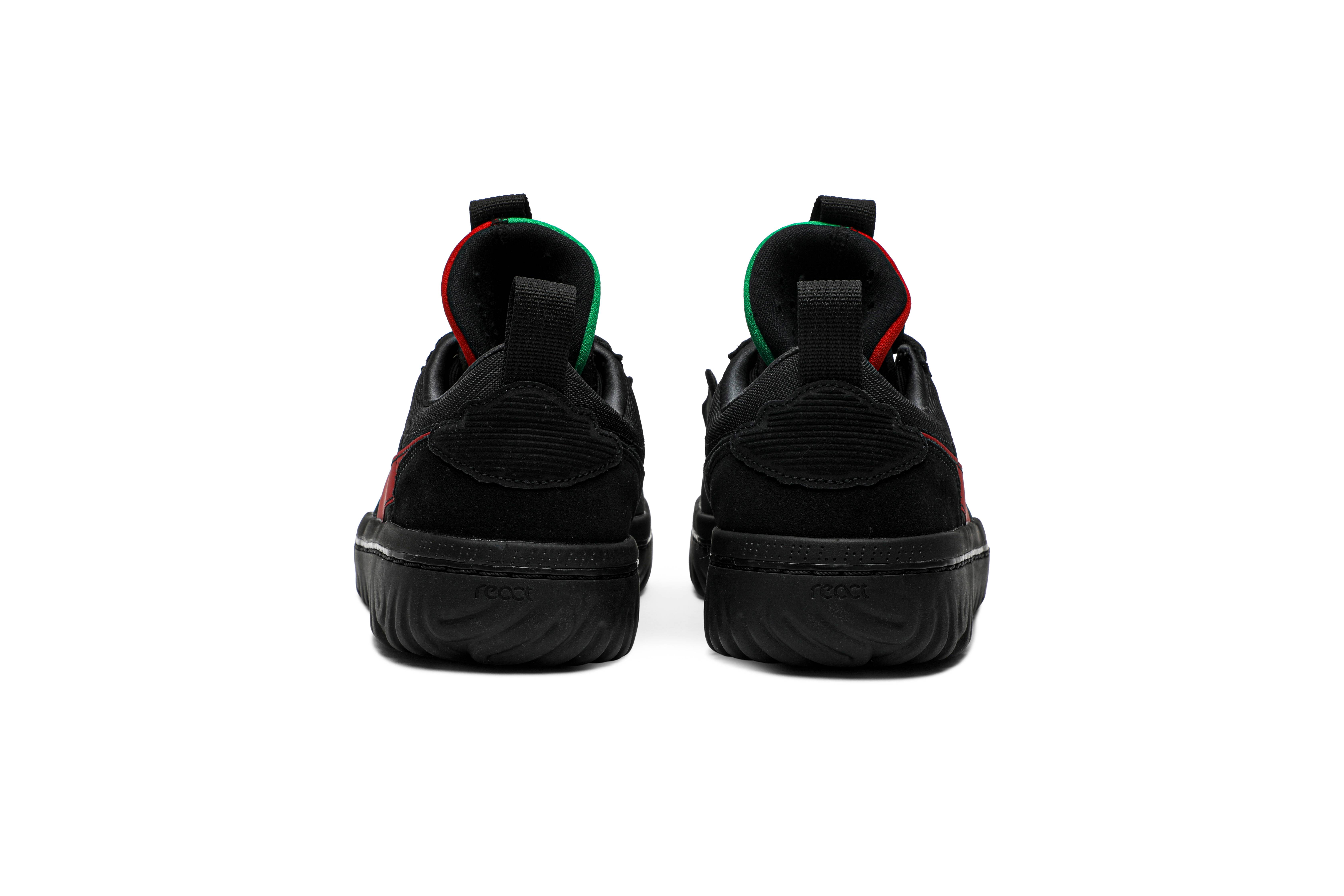 Details for Ghetto Gastro x Air Jordan 1 Low React 'Fearless' - Kasut Lelaki Trendy CT6416-001