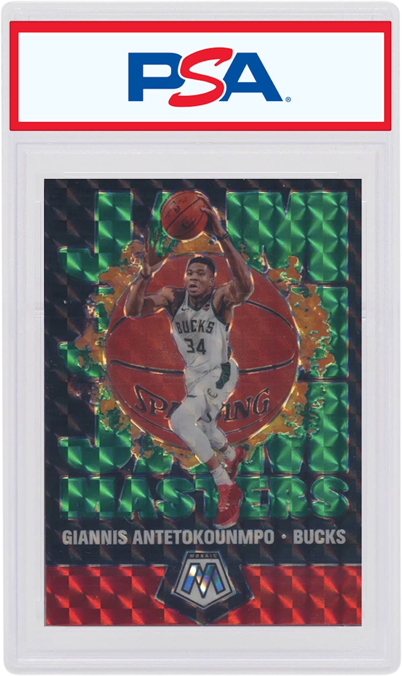 Giannis Antetokounmpo 2019 Panini Mosaic Jam Masters Green #19