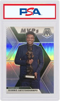 Giannis Antetokounmpo 2019 Panini Mosaic MVP's Silver #297 Buy Giannis Antetokounmpo 2019 Panini Mosaic MVP's Silver #297