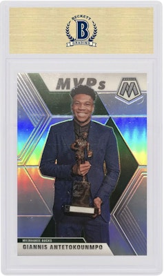 Giannis Antetokounmpo 2019 Panini Mosaic MVP's Silver #297 Order Giannis Antetokounmpo 2019 Panini Mosaic MVP's Silver #297