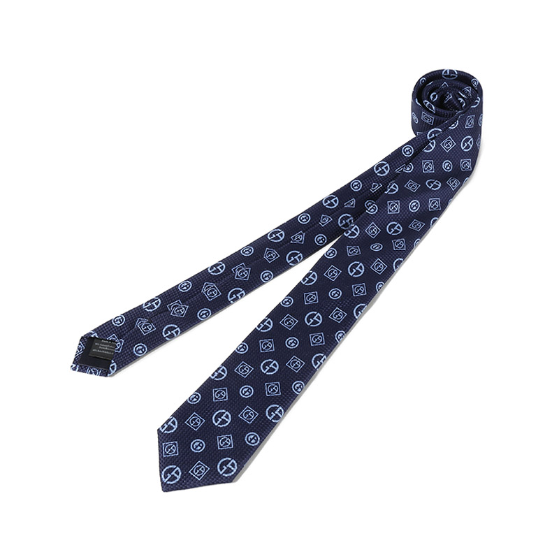 Lookbook 조르지오 아르마니 애로우 자카드 로고 비즈니스 넥타이 3602874R81200036