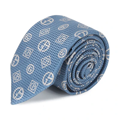 GIORGIO ARMANI Jacquard Logo Arrow-Shaped Tie. 3602874R81200034