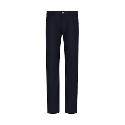 Giorgio Armani Slim Fit Straight Navy Blue Jeans. 8NSJ15S-D72Z1-UBUL