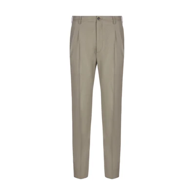 GIORGIO ARMANI Solid Zipper Straight Casual Pants Khaki. 8WGPP03D-T004K-U6UG