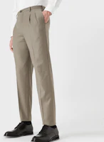 Lookbook GIORGIO ARMANI 簡約拉鏈直筒休閒長褲 卡其色 8WGPP03D-T004K-U6UG