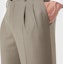 Details for GIORGIO ARMANI Solid Zipper Straight Casual Pants Khaki. 8WGPP03D-T004K-U6UG