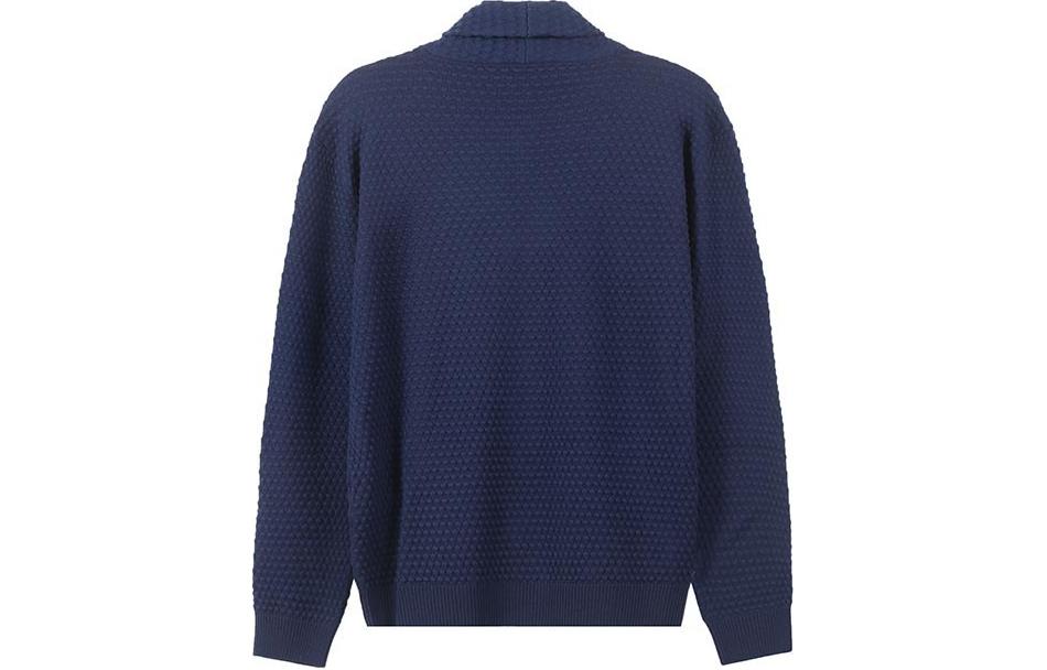 Lookbook GIORGIO ARMANI SS24 Kardigan Rajut Kolar Shawl Solid - Biru Navy 6RSE04-SM22Z-UA2K