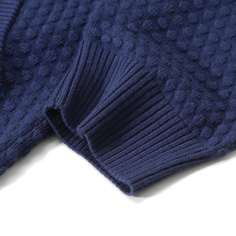 Purchase GIORGIO ARMANI SS24 Kardigan Rajut Kolar Shawl Solid - Biru Navy 6RSE04-SM22Z-UA2K