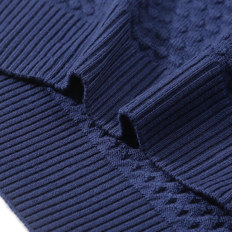 Cheap GIORGIO ARMANI SS24 Kardigan Rajut Kolar Shawl Solid - Biru Navy 6RSE04-SM22Z-UA2K