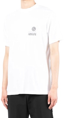 乔治阿玛尼 白色标志印花短袖圆领T恤 3LSM66SJKLZU090 Shop 乔治阿玛尼 白色标志印花短袖圆领T恤 3LSM66SJKLZU090