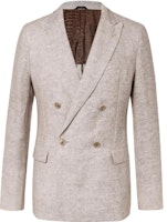 Giorgio Armani Armani Double-Breasted Solid Color Long Sleeve Blazer Jacket JVM1613642774006 Giorgio Armani Armani Double-Breasted Solid Color Long Sleeve Blazer Jacket JVM1613642774006