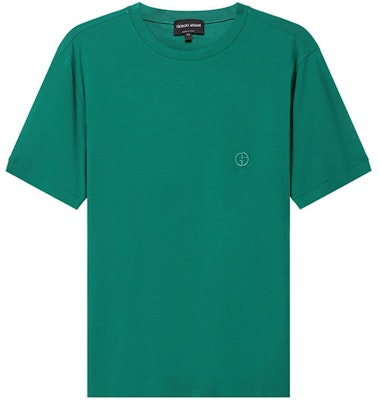 Giorgio Armani Kaos Crewneck Hijau Logo Bordir Warna Solid. 3GST52-SJP4Z-U97P Order Giorgio Armani Kaos Crewneck Hijau Logo Bordir Warna Solid. 3GST52-SJP4Z-U97P