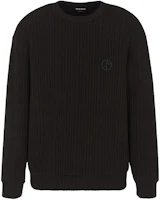 Giorgio Armani Armani Black Long-Sleeve Crewneck Sweatshirt with Logo Print 3RSM72-SJLHZ-1UC99 Giorgio Armani Armani Black Long-Sleeve Crewneck Sweatshirt with Logo Print 3RSM72-SJLHZ-1UC99