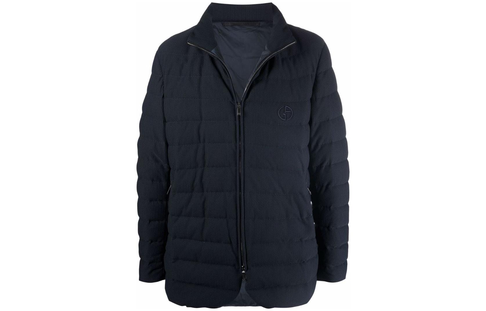 Giorgio Armani Armani Black Quilted Zip-Up Jacket 1WGGG0O-3J0008-UBUV