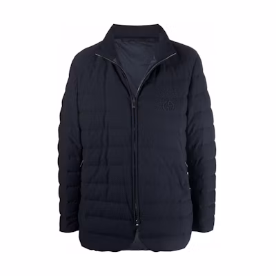 Giorgio Armani Armani Black Quilted Zip-Up Jacket 1WGGG0O-3J0008-UBUV