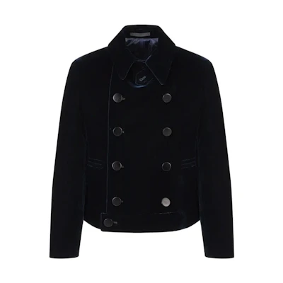 Giorgio Armani Armani Double-Breasted Loose Casual Jacket 2WGOB081-T0025-UBUV