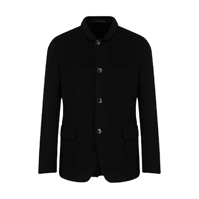 Giorgio Armani Armani FW21 Black Cashmere Single-Breasted Jacket 9SGGG072T01841UC99
