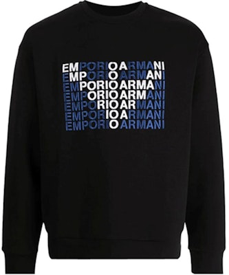 Giorgio Armani FW21 Logo Print Crewneck Pullover Sweatshirt Hitam 6HSM55-SJHJZ-U9SA Buy Giorgio Armani FW21 Logo Print Crewneck Pullover Sweatshirt Hitam 6HSM55-SJHJZ-U9SA