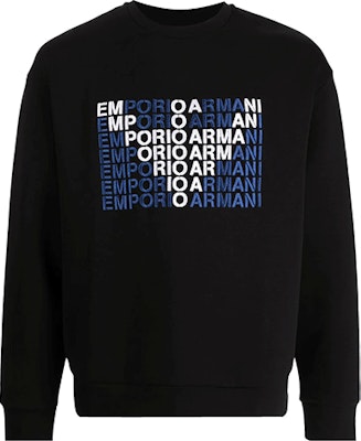 Giorgio Armani FW21 Logo Print Crewneck Pullover Sweatshirt Hitam 6HSM55-SJHJZ-U9SA Order Giorgio Armani FW21 Logo Print Crewneck Pullover Sweatshirt Hitam 6HSM55-SJHJZ-U9SA