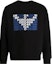 Order Giorgio Armani FW21 Logo Print Crewneck Pullover Sweatshirt Hitam 6HSM55-SJHJZ-U9SA