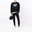 Lookbook Giorgio Armani FW21 Logo Print Crewneck Pullover Sweatshirt Hitam 6HSM55-SJHJZ-U9SA