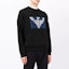 Purchase Giorgio Armani FW21 Logo Print Crewneck Pullover Sweatshirt Hitam 6HSM55-SJHJZ-U9SA