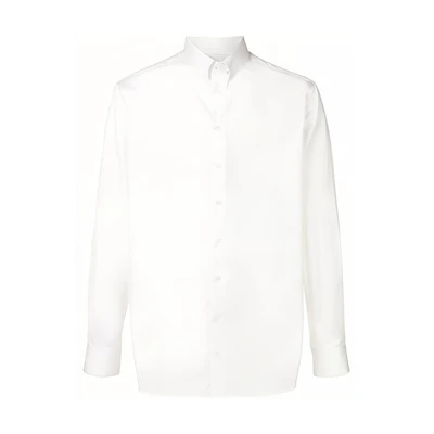 Giorgio Armani Armani FW21 Solid White Long Sleeve Button-Up Shirt 8WGCCZMHTZ069