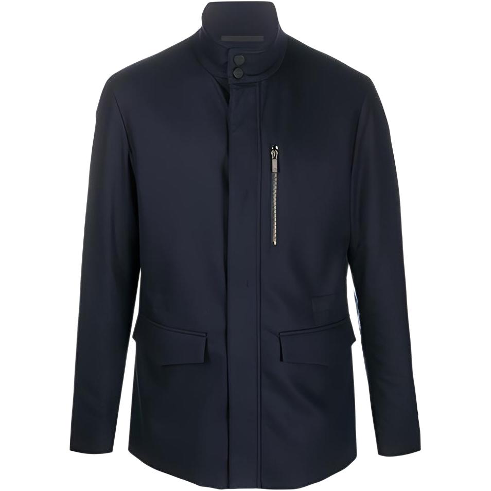 Giorgio Armani Armani FW21 Zip-Up Stand Collar Jacket Deep Blue 0WGGG0GXT00KB-UBWF