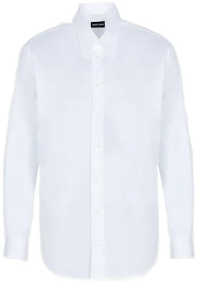 乔治阿玛尼 2022秋冬纯棉长袖白色纽扣衬衫 1WGCCZ70-TZ069-U0BN Order 乔治阿玛尼 2022秋冬纯棉长袖白色纽扣衬衫 1WGCCZ70-TZ069-U0BN