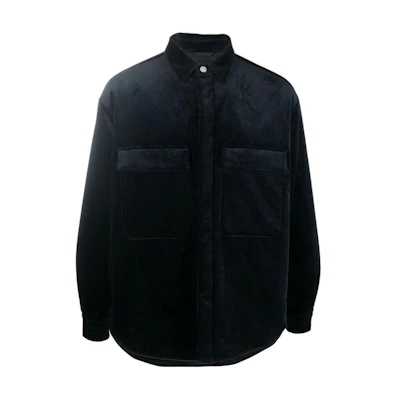 Giorgio Armani Armani FW22 Solid Color Long-Sleeve Single-Breasted Jacket Blue 6LSC6H-SNA3Z-UBUV