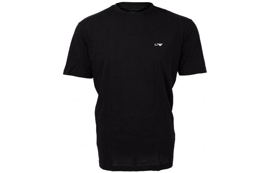 Giorgio Armani ARMANI JEANS Black Logo Crewneck Short Sleeve T-Shirt 8N6D01-6JPFZ-1200