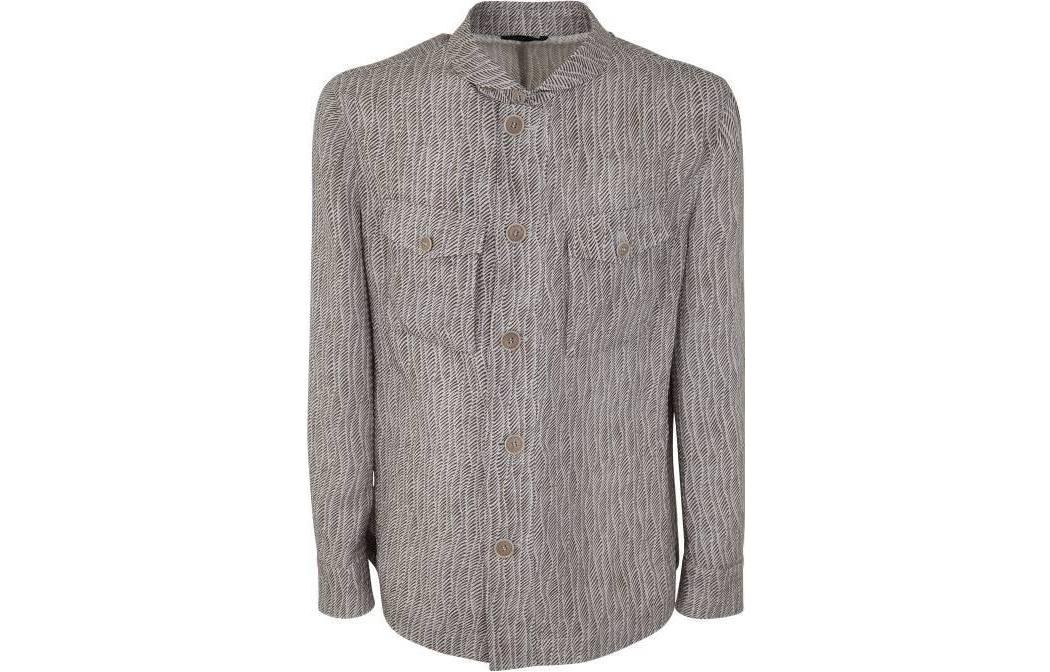 Giorgio Armani Armani Single-Breasted Lapel Jacket with Double Pockets 3SGGG0-ZUT03-ZUF8