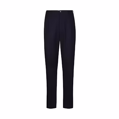 Giorgio Armani Armani Slim Fit Long Wool Trousers - Black 8WGPP03DT004KUBWF