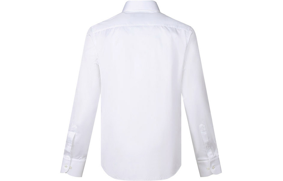 Lookbook Giorgio Armani Kemeja Lengan Panjang Katun Putih Straight-Cut SS22 8WGCCZMN-TZ064-U0BN