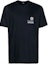 Buy 乔治阿玛尼SS22字母印花宽松圆领海军蓝男士T恤 3LSM66SJKLZUBWF