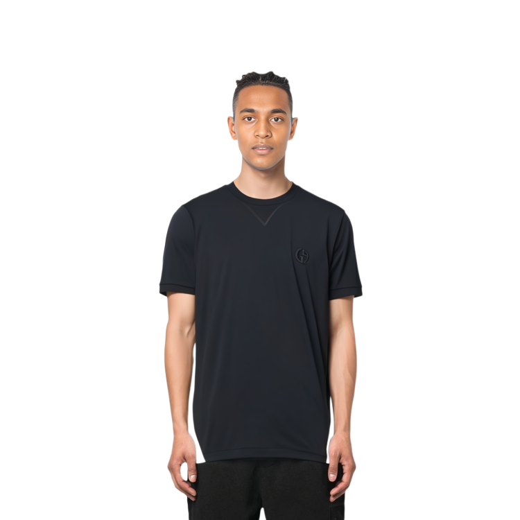 Purchase 乔治阿玛尼 SS22 纯色圆领短袖T恤 海军蓝. 3LSM72SJXDZUBUV