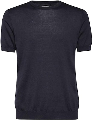 ジョルジオ アルマーニ SS22 ソリッドカラー クルーネック 半袖 セーター メンズ ブルー 3HSM38SM63ZUBWF Order ジョルジオ アルマーニ SS22 ソリッドカラー クルーネック 半袖 セーター メンズ ブルー 3HSM38SM63ZUBWF